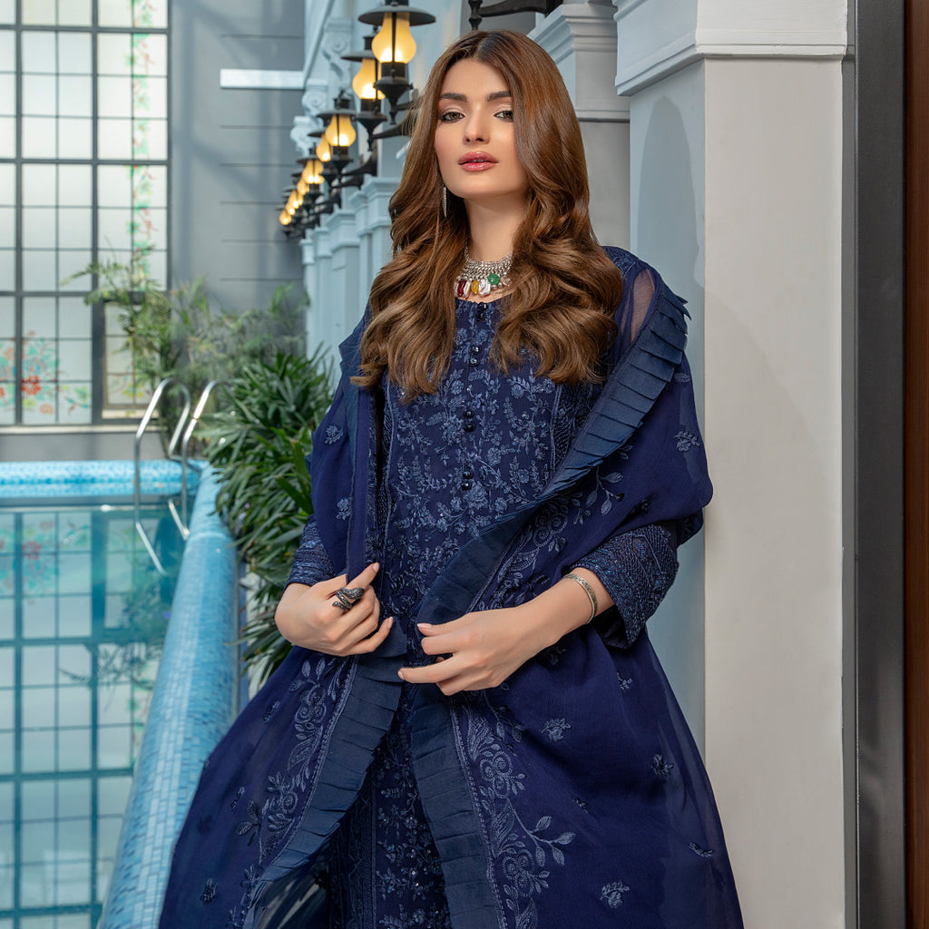 AZURE's Embroidered 3pcs Women Dresses.
