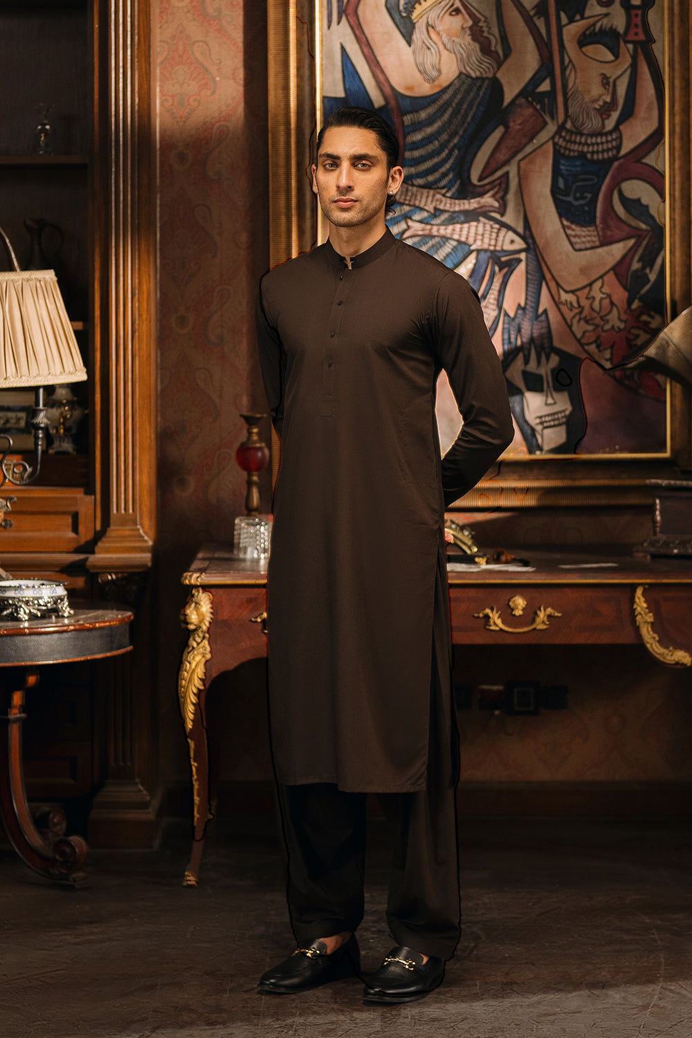 Cocoa Brown  Shalwar Kameez