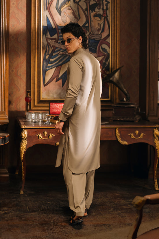 Affogato Beige Shalwar Kameez