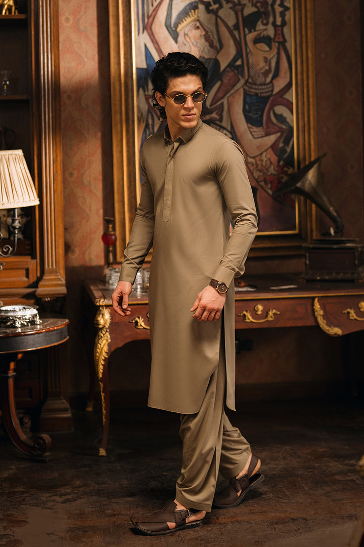 Affogato Beige Shalwar Kameez