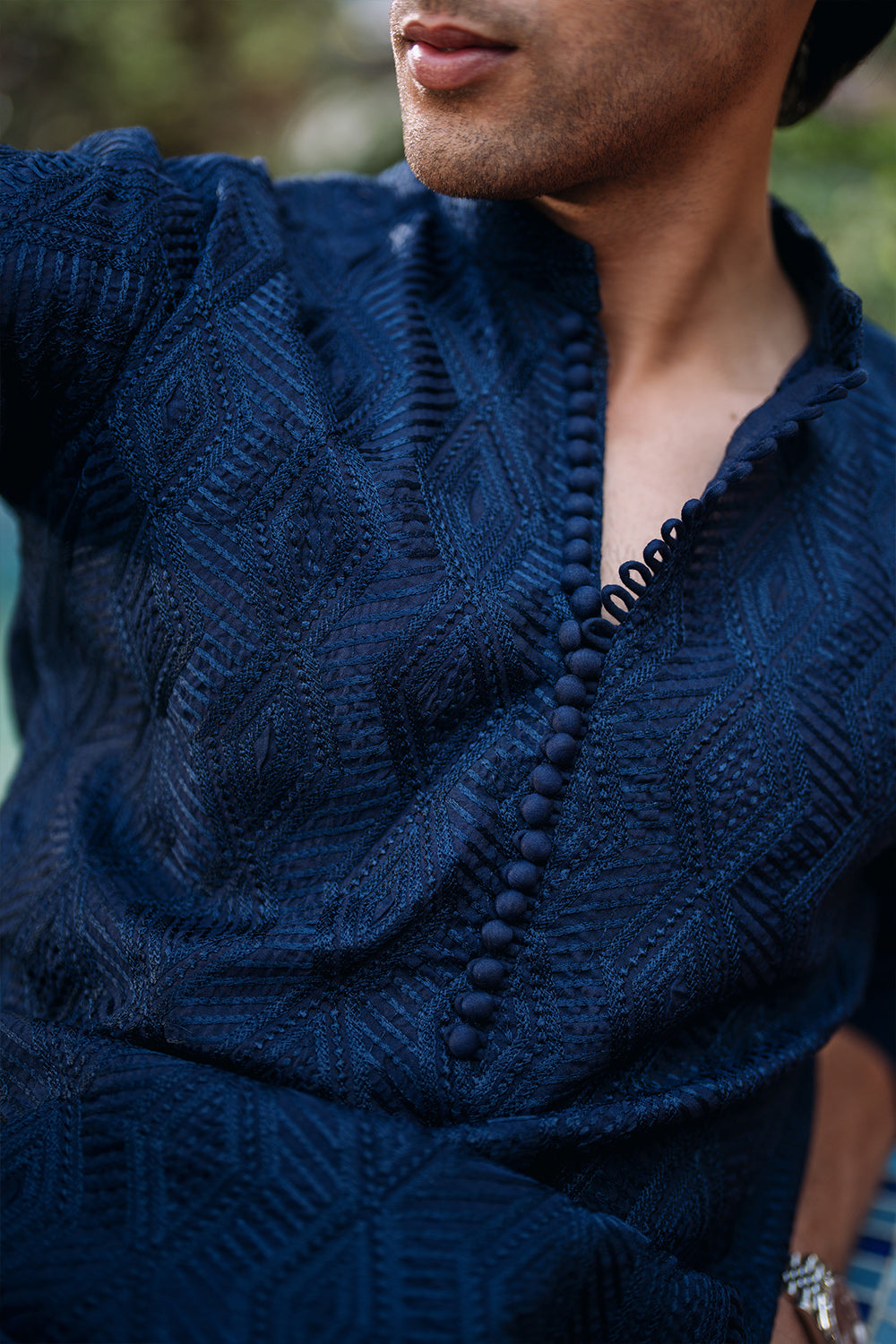 Bellwether Blue Embroidered Kurta Pajama